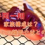 井岡一翔の家族構成は？前妻との離婚や父親との確執！母親・兄弟は？